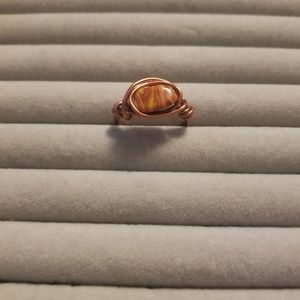 Wire Wrapped Gemstone Ring